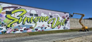 Fresque dans un lycée avec Dirty Paint